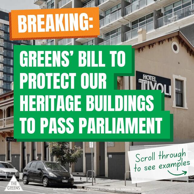 Robert Simms MLC: 
BREAKING: My bill to protect state heritage buildings will pass Parli…