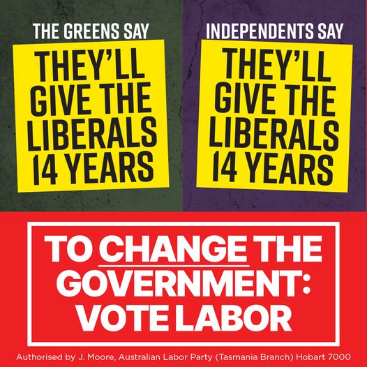 Tasmanian Labor: Don’t vote Liberal by mistake!…