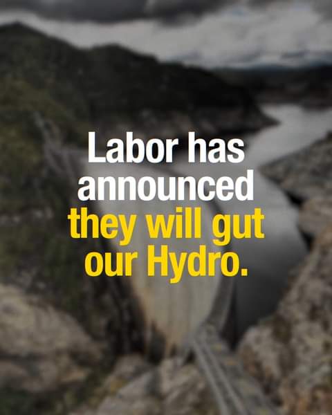 Tasmanian Liberals: Save Hydro. Vote Liberal….