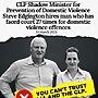 CLP Shadow Minister for Prevention of Domestic Violence Steve Edgingto...