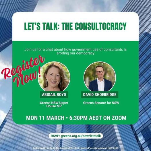The Greens NSW: Have you registered for our event on Monday?  Join Abigail Boyd and Da…