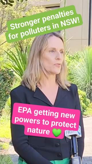 The Greens NSW: New penalties for polluters in NSW are on the way! The Government is f…