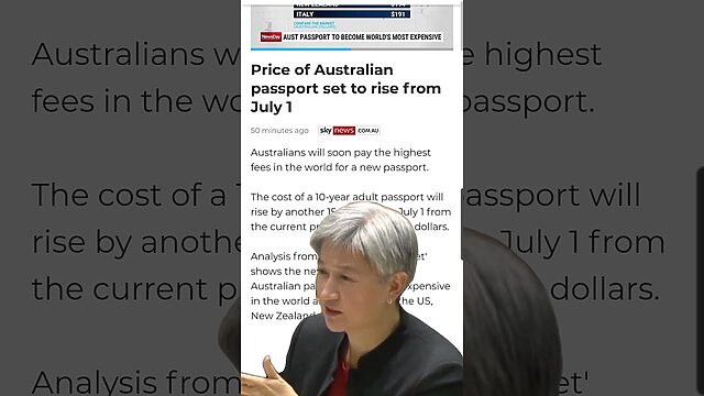 VIDEO: Liberal Party of Australia: This is now the most expensive passport in the world