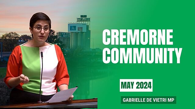 Gabrielle de Vietri MP: Cremorne Community