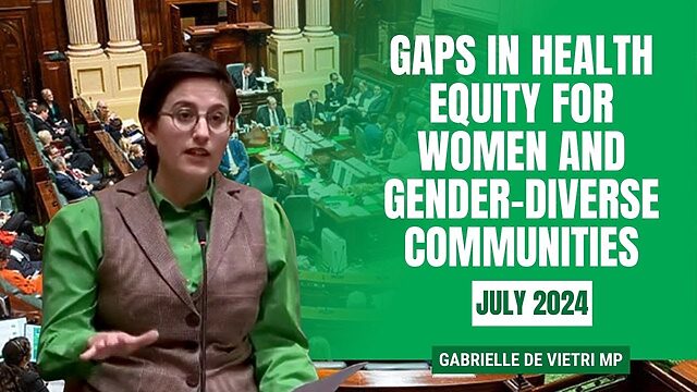 VIDEO: Victorian Greens: Gabrielle de Vietri MP: Women and Gender Diverse Communities