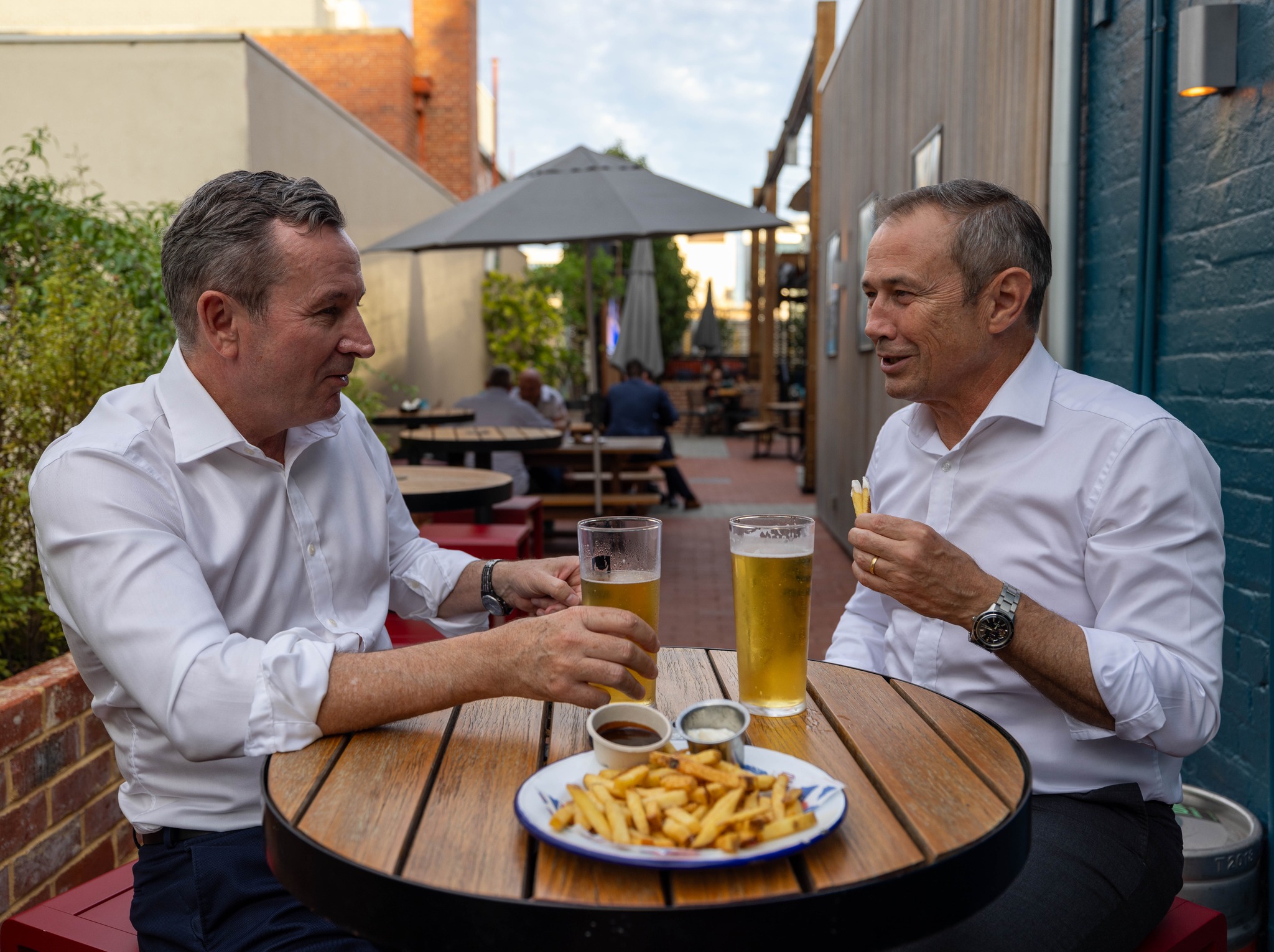 Always great to catch up for a drink with a mate...