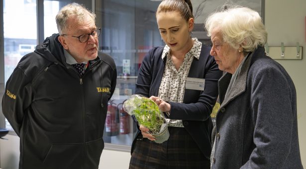 (Left to right) David Mundell MP, Professor Diane Saunders and The Rt Hon. the Baroness Hayman GBE