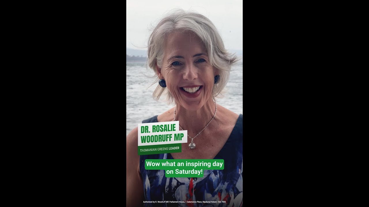 VIDEO: Tasmanian Greens: The largest community rally at Carlton Beach #short