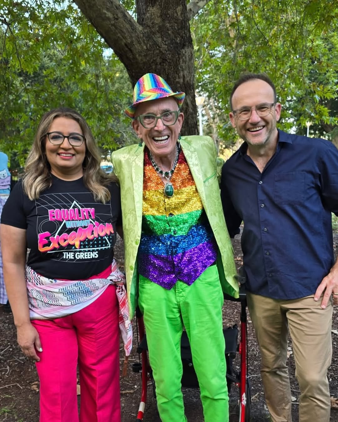 This is Ray. He’s a 78er who has been marching with the Greens Mardi G...