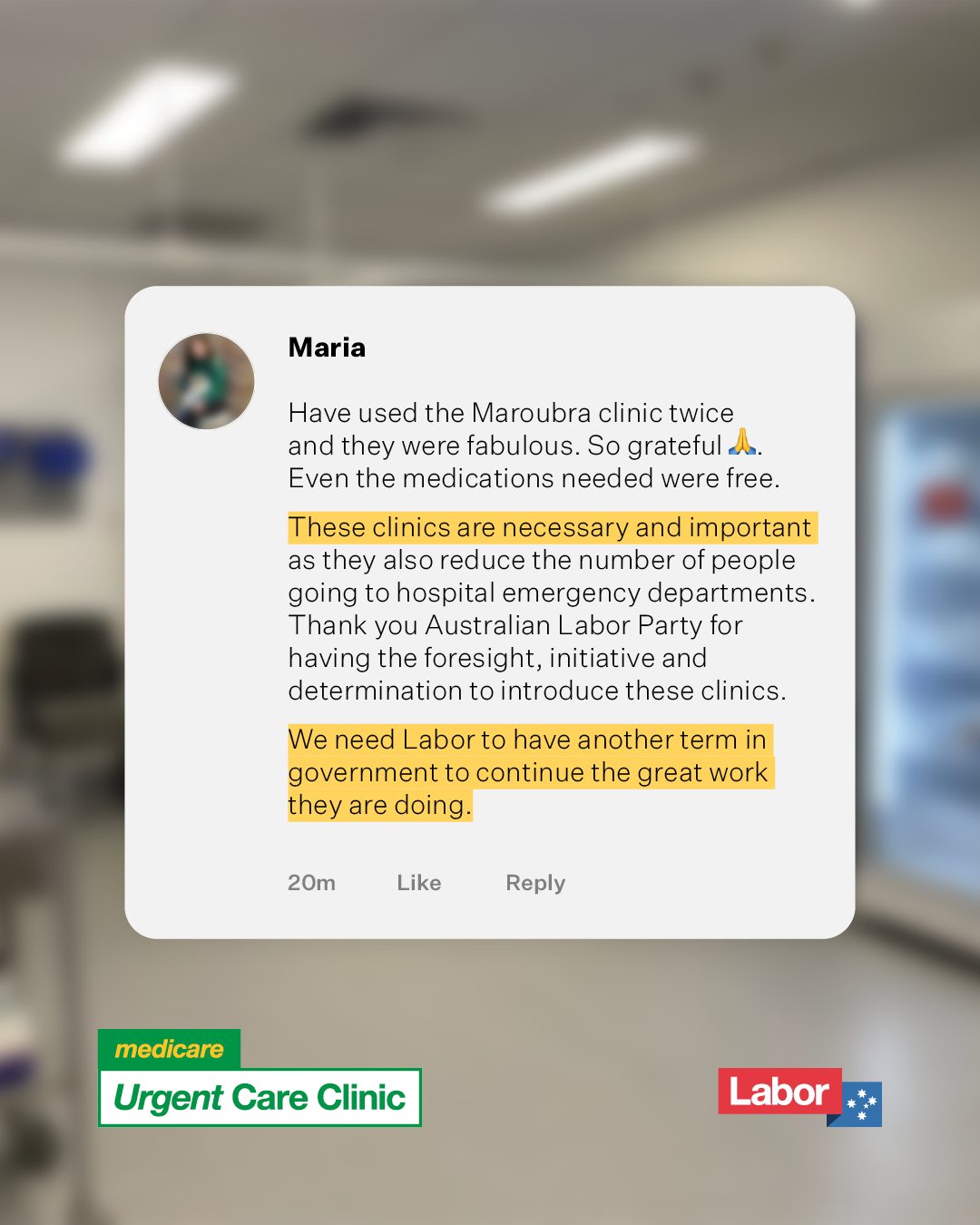 Labor has already opened 87 free Medicare Urgent Care Clinics across Australia, ...