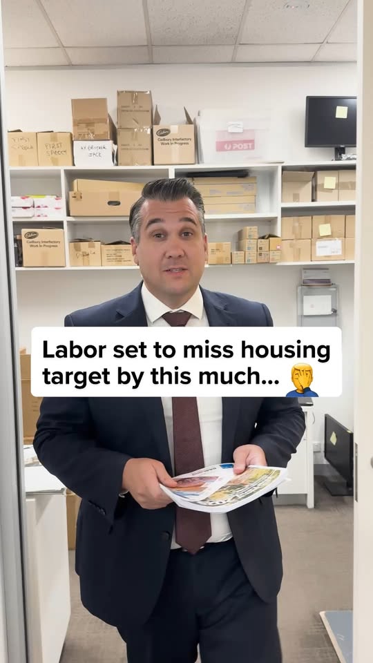 Only a Coalition Government will fix Labor's housing crisis and get Australia ba...