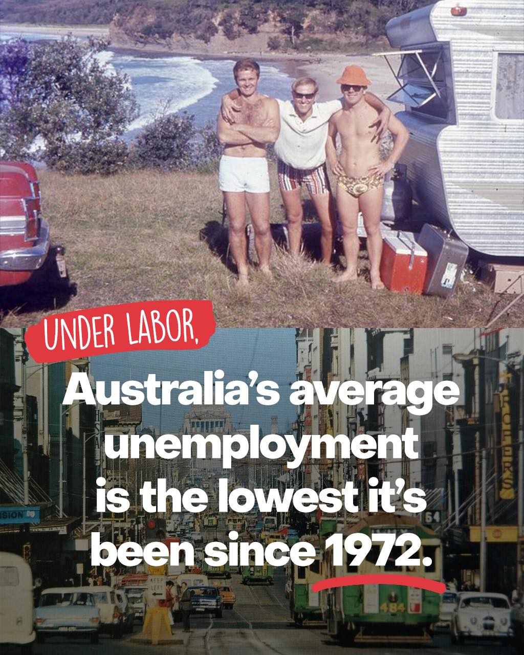 3.8% average unemployment under the Albanese Government - we haven’t seen it tha...