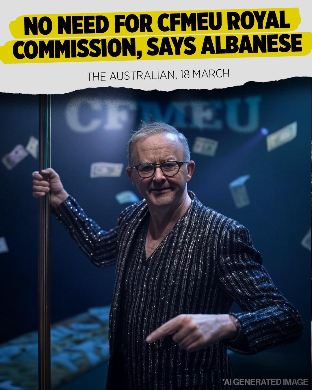 There's about $11.5 million reasons why Albanese keeps dancing for the CFMEU and...