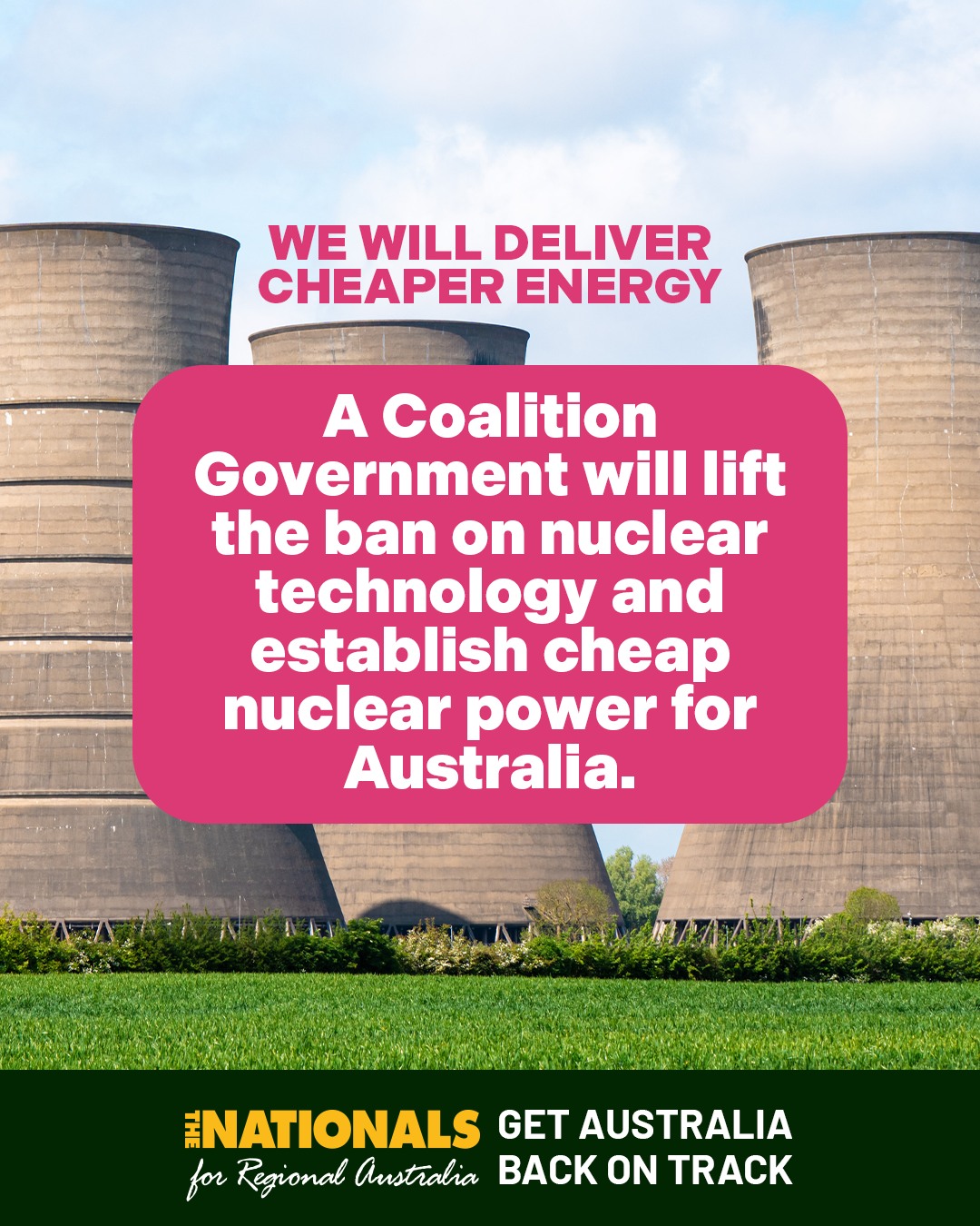 We will deliver cheaper energy....