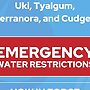 Outdoor Water Ban Hits Uki, Tyalgum, Terranora, Cudgen