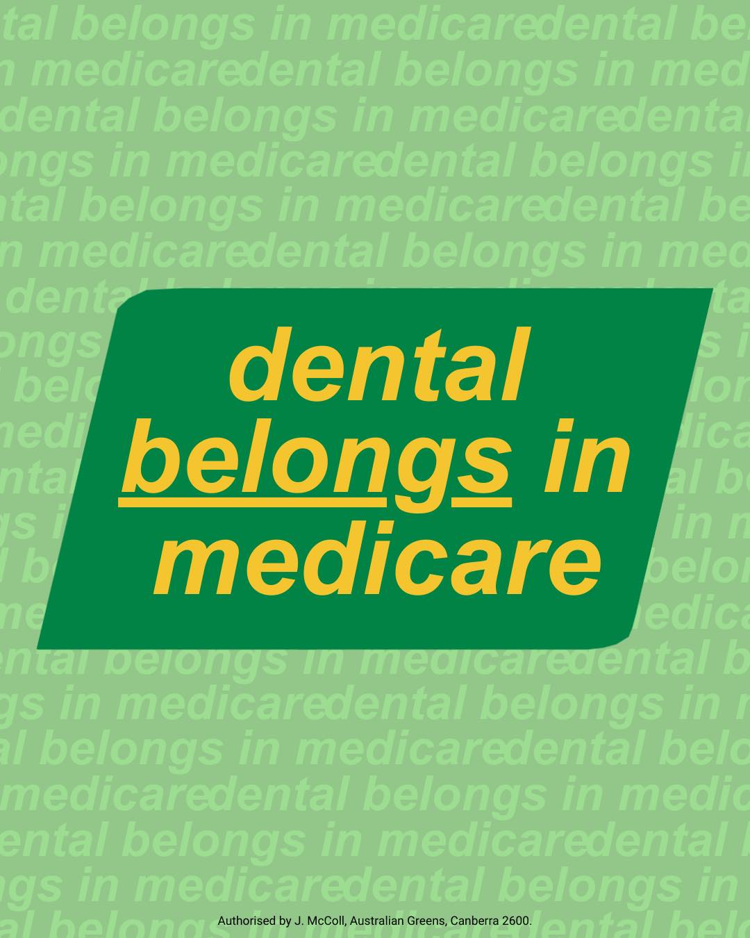 Say it louder for the people in the back: dental belongs in Medicare....