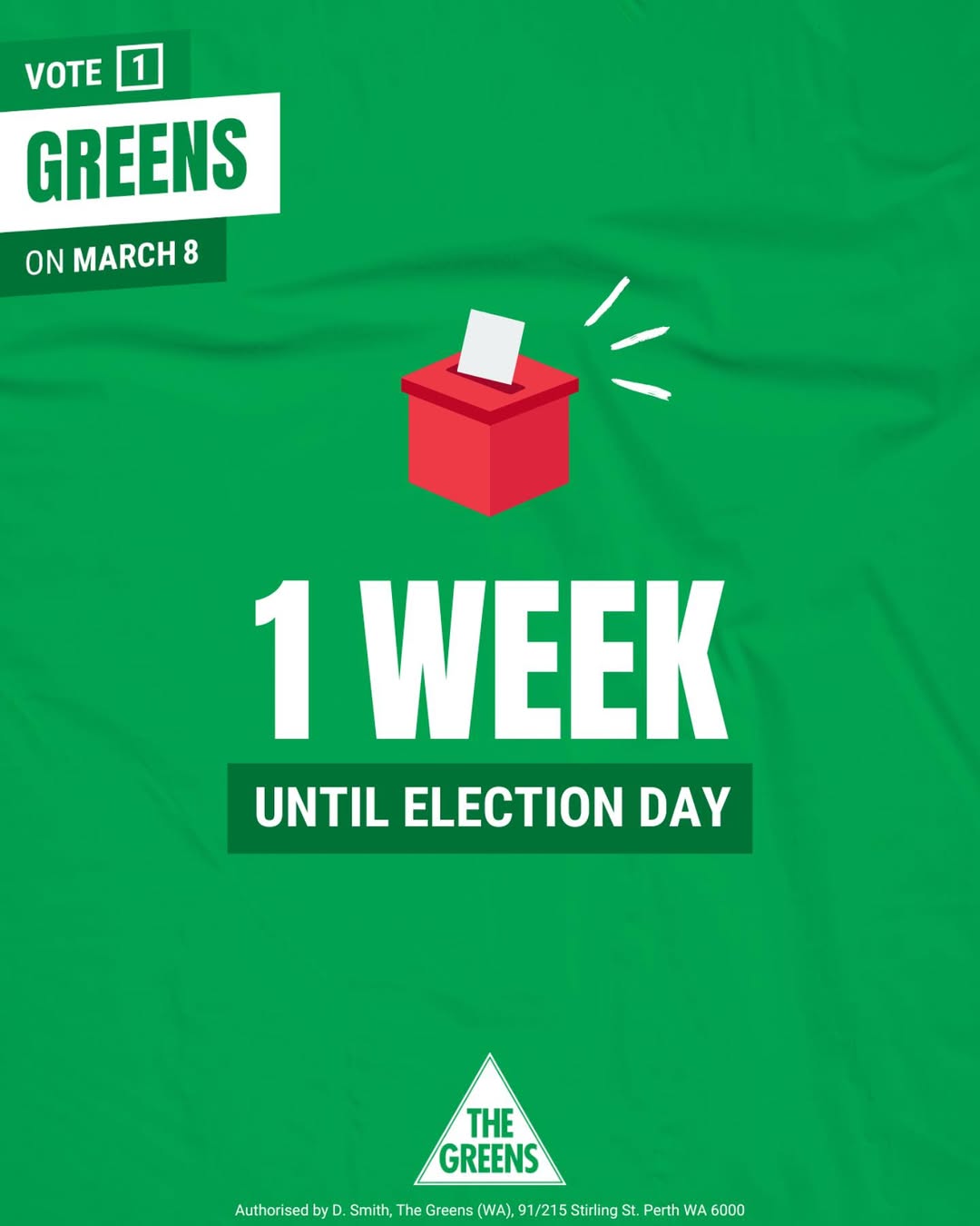 We’re in the final stretch! Just one week to go until election day...