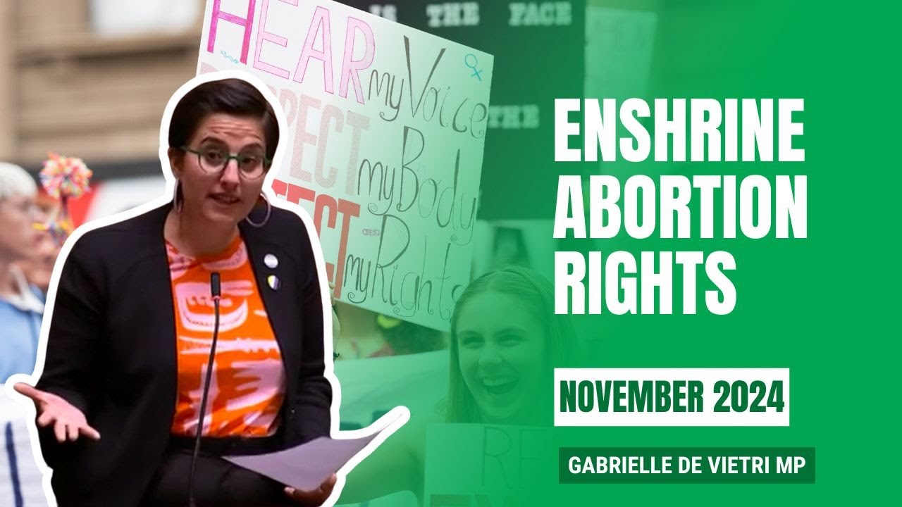 VIDEO: Victorian Greens: Enshrine Abortion Rights