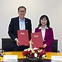 NTU President Professor Ho Teck Hua, and Vice Chairwoman of Vingroup and President of VinUniversity Dr Lê Mai Lan, signed a Memorandum of Understanding at NTU