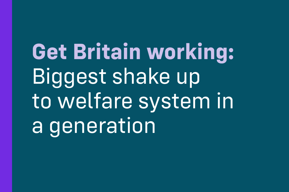 Welfare Overhaul Aims to Boost UK Employment