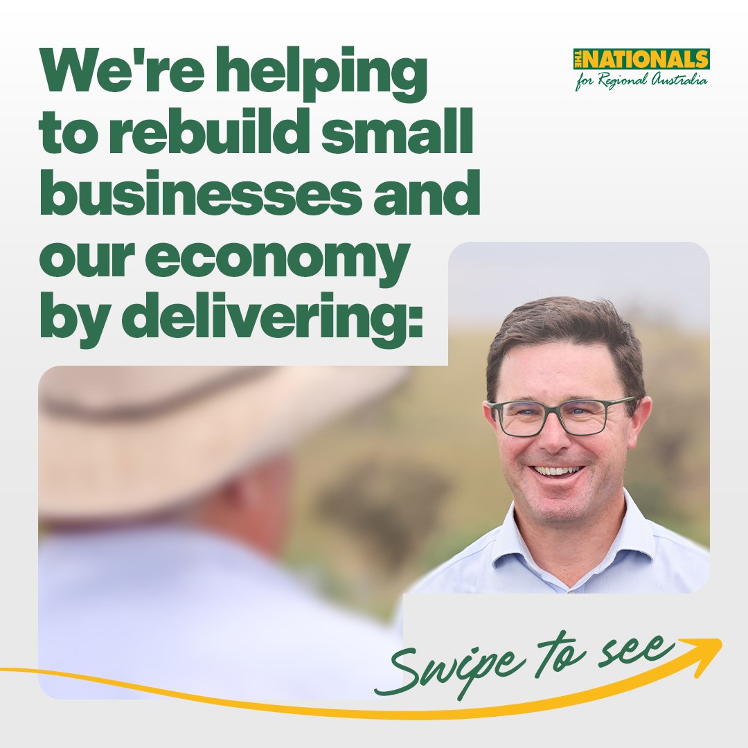 National Party of Australia: A Coalition Government will get Australian small and family businesses back on t…