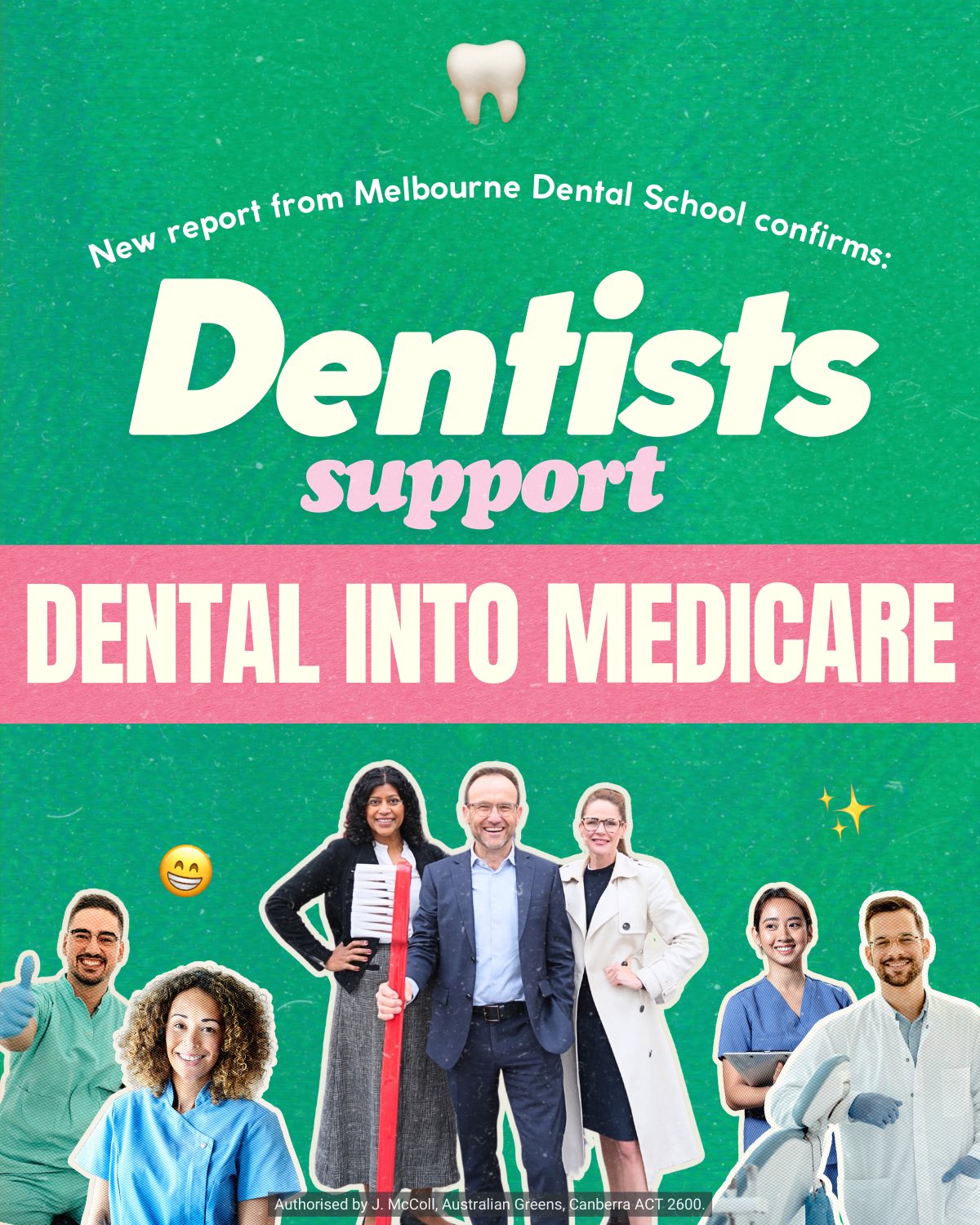 The Australian Greens: Dental into Medicare is just common sense….