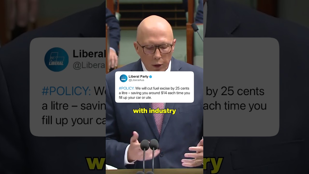 VIDEO: Liberal Party of Australia: An elected Dutton Coalition Government will immediately cut the cost of fuel.