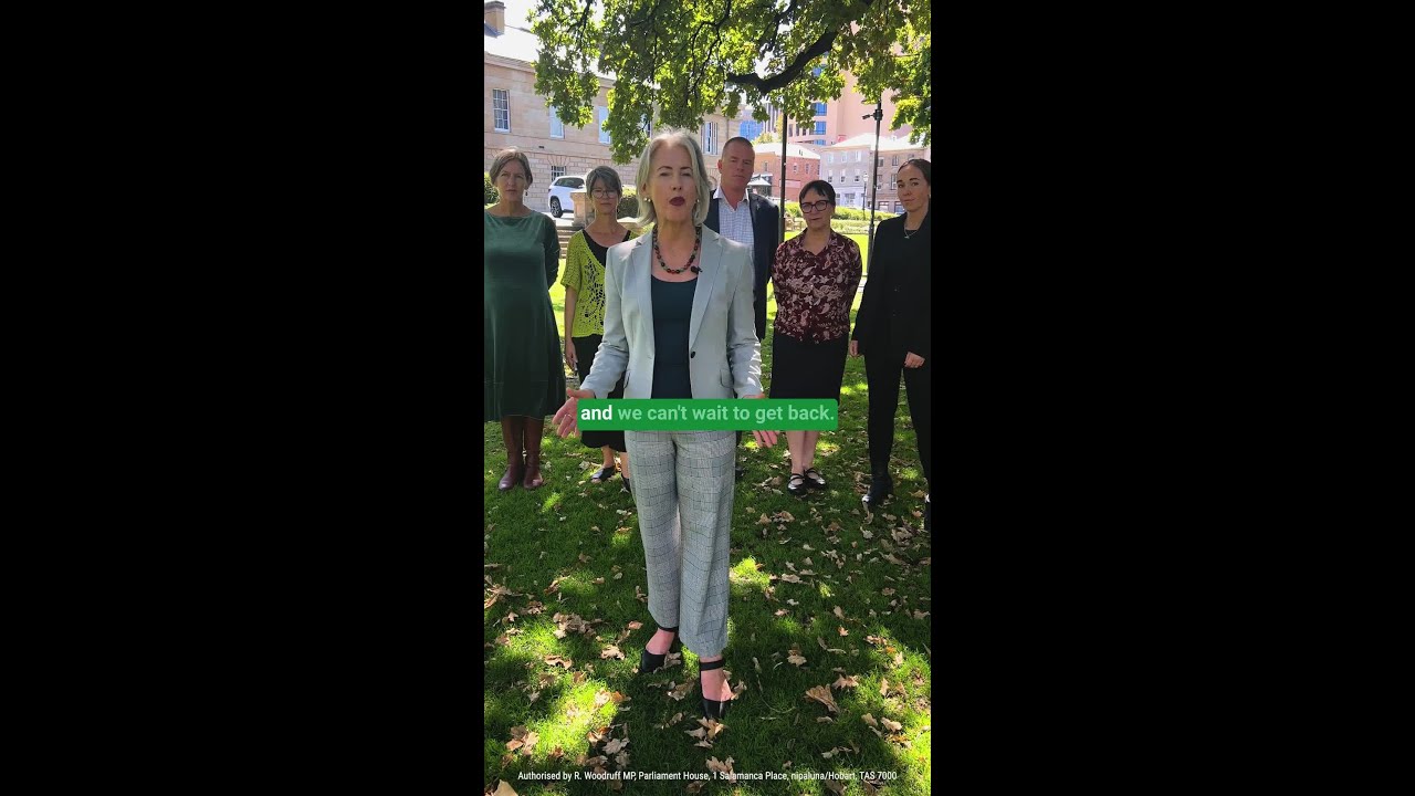 VIDEO: Tasmanian Greens: The Greens are united, we are strong, and we are here to speak for you as we return to Parliament.