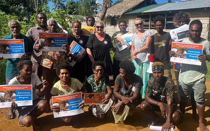 Village Health Committee members in the Solomon Islands