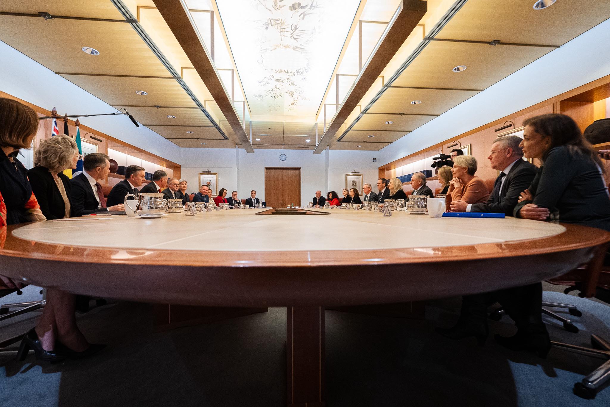First meeting of our new Cabinet....