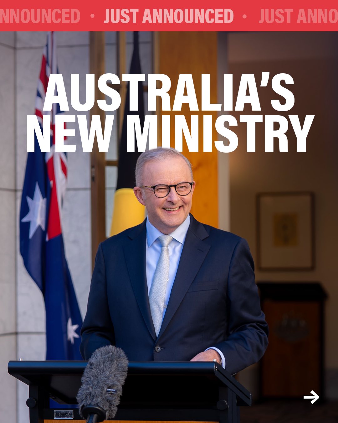 New team, ready to govern for all Australians....