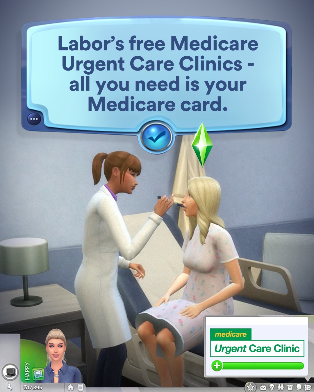 Medicare is on hand when your needs have dropped too low....