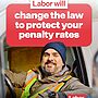 Only Labor will protect your penalty rates, in law....