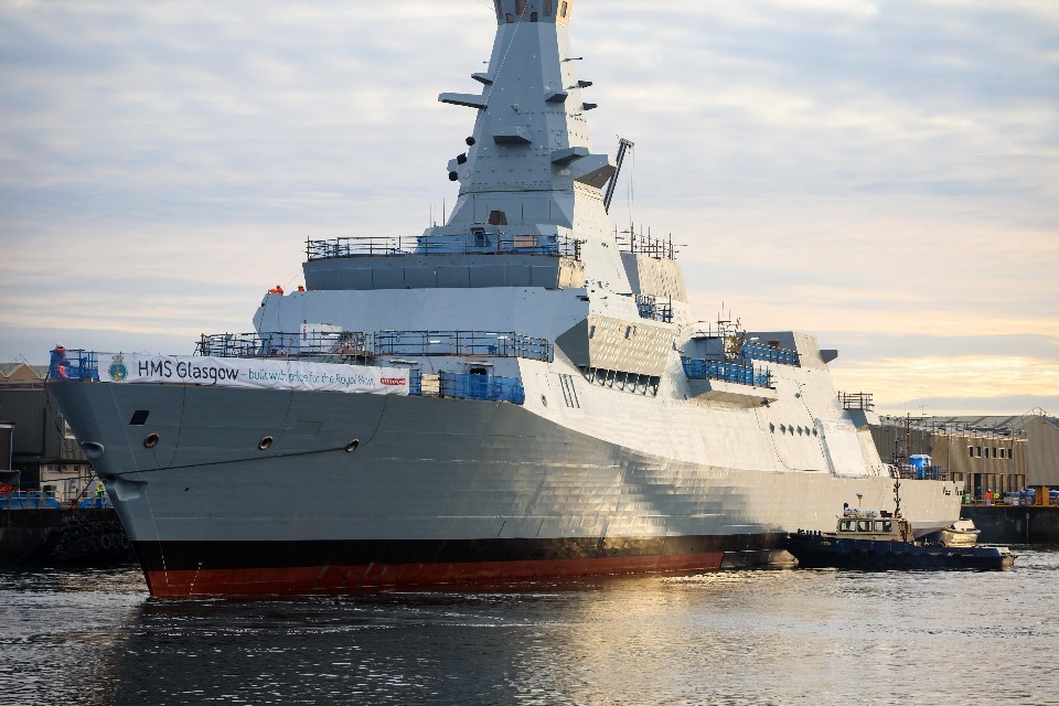 HMS Glasgow Named: Boost for UK Security, Economy