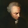 A painted portait of a white man in a grey barrister wig