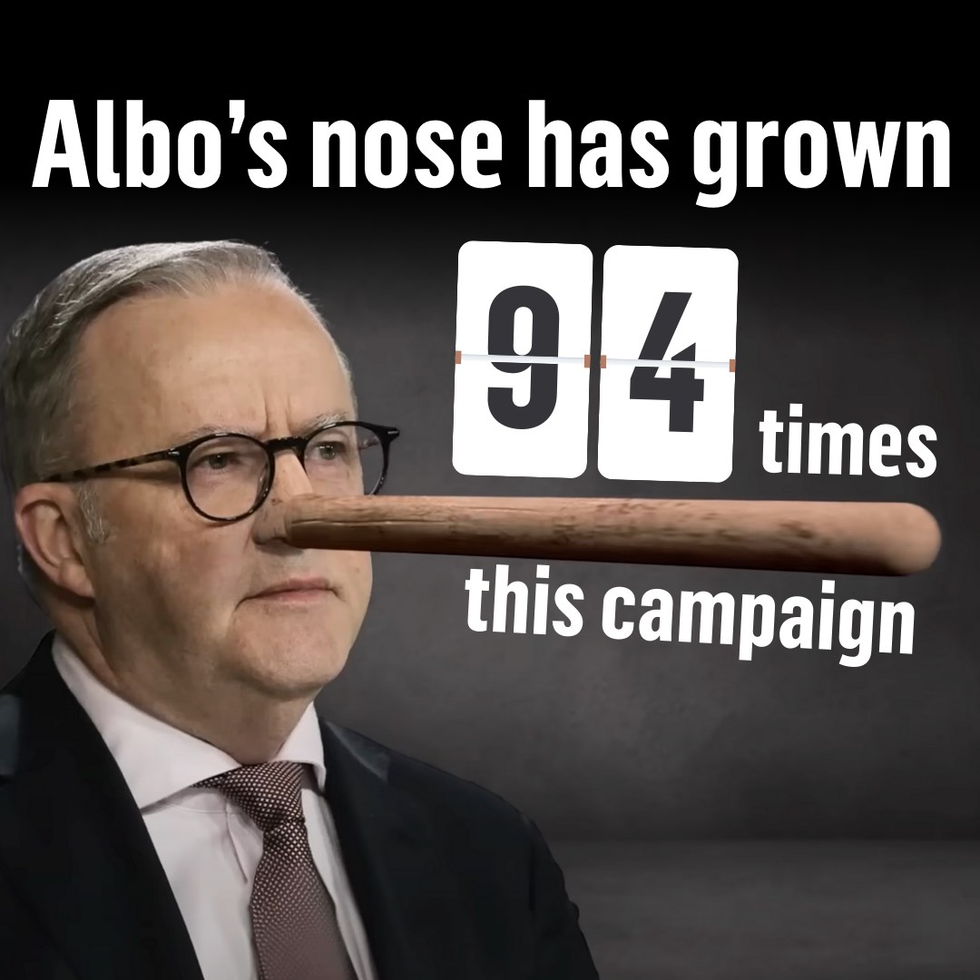 Will Albanese reach 100 lies before election day?...