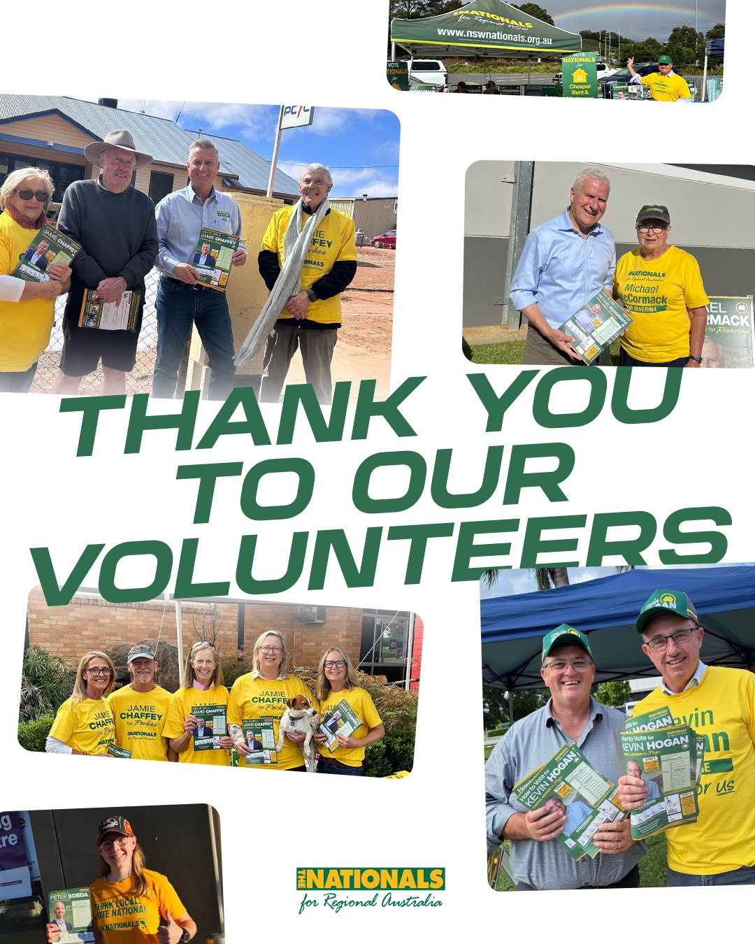 National Party of Australia: A massive thank you to all our volunteers across the country…
