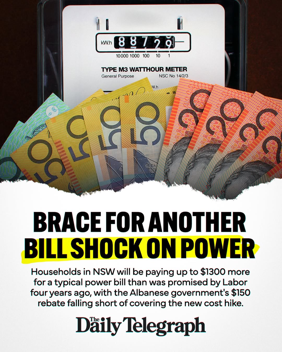 Your power bills are set to rise by another $1,300 thanks to Albo....