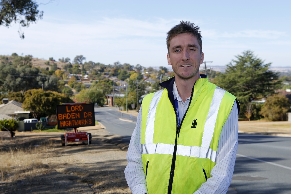 Night Roadworks Begin on Lord Baden Powell Drive