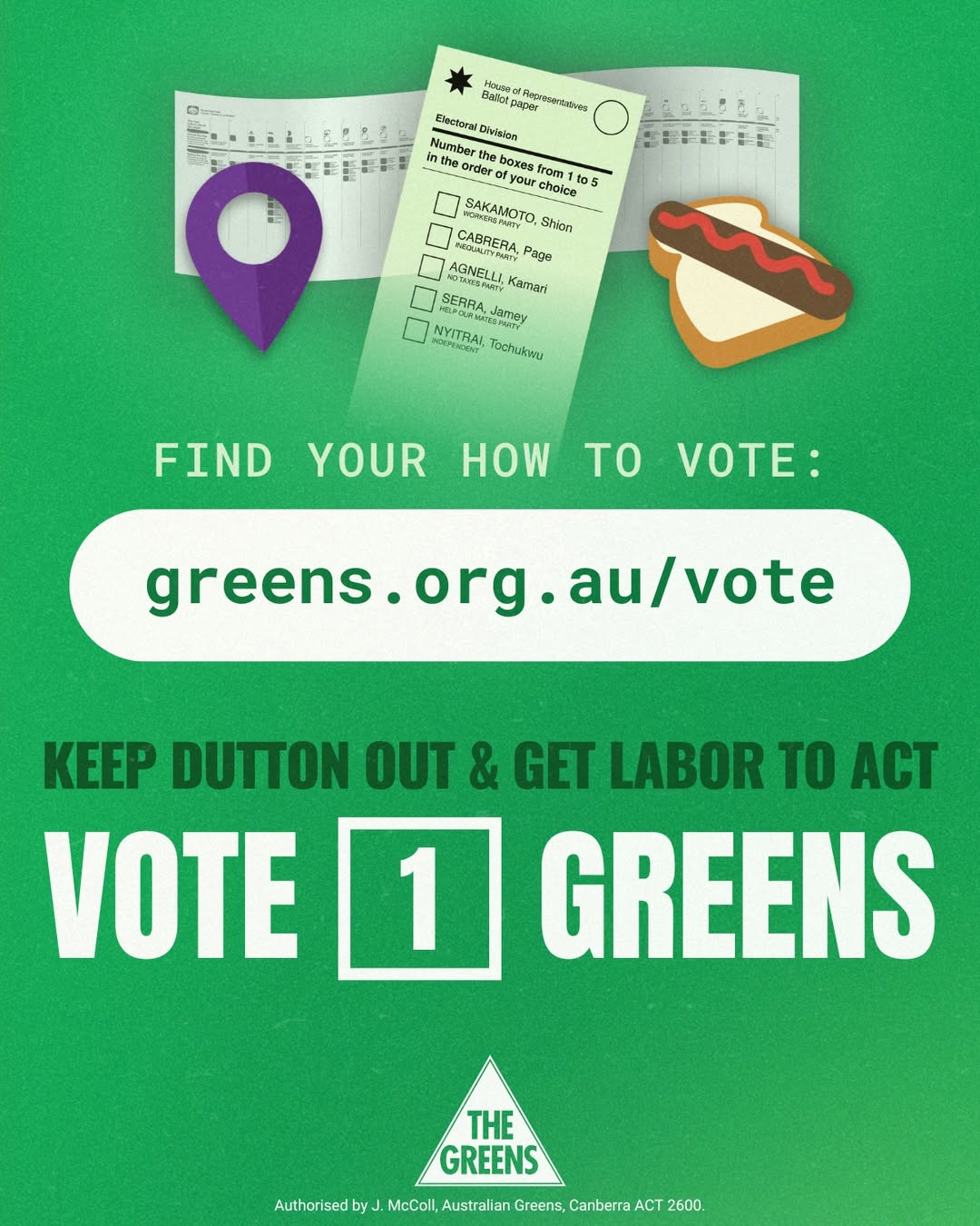 HOW TO VOTE GREENS...