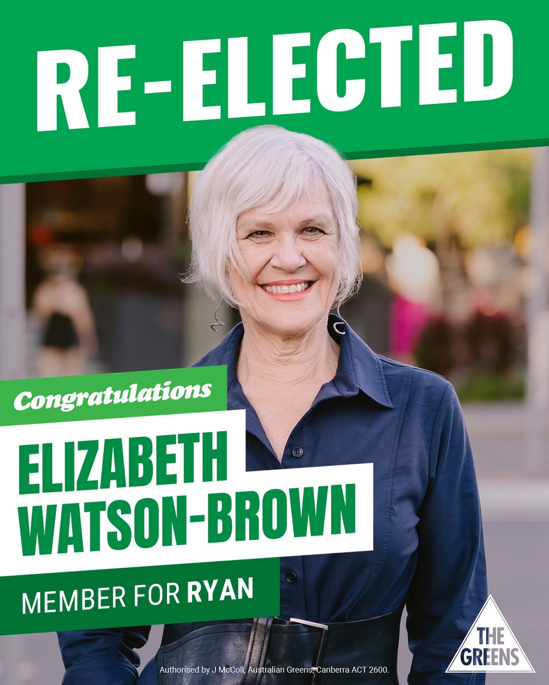 Huge congratulations to Elizabeth “Libby” Watson-Brown, returned as the Member f...