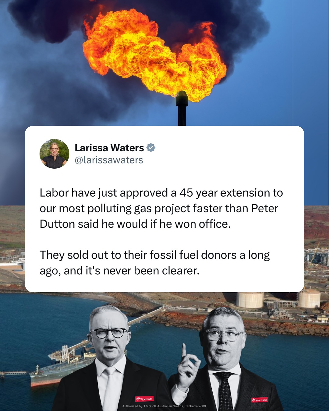 The Labor Government has put Woodside’s profits before the climate, environment ...