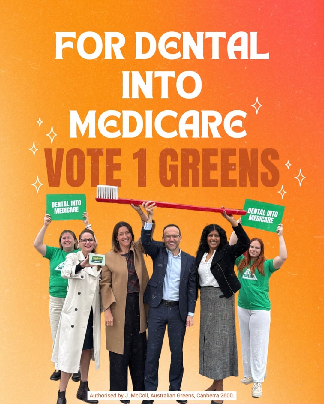 Want to get dental into Medicare? Vote 1 Greens...