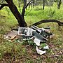 Photo of waste that was dumping, including air conditioning unit