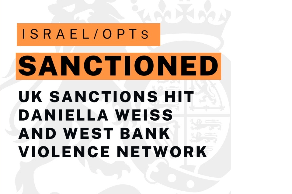 UK Sanctions Target West Bank Violence Network