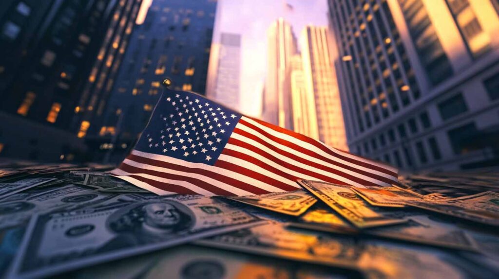 Concept illustration of U.S. economics. Image credit: Nicole Smith, made with Midjourney