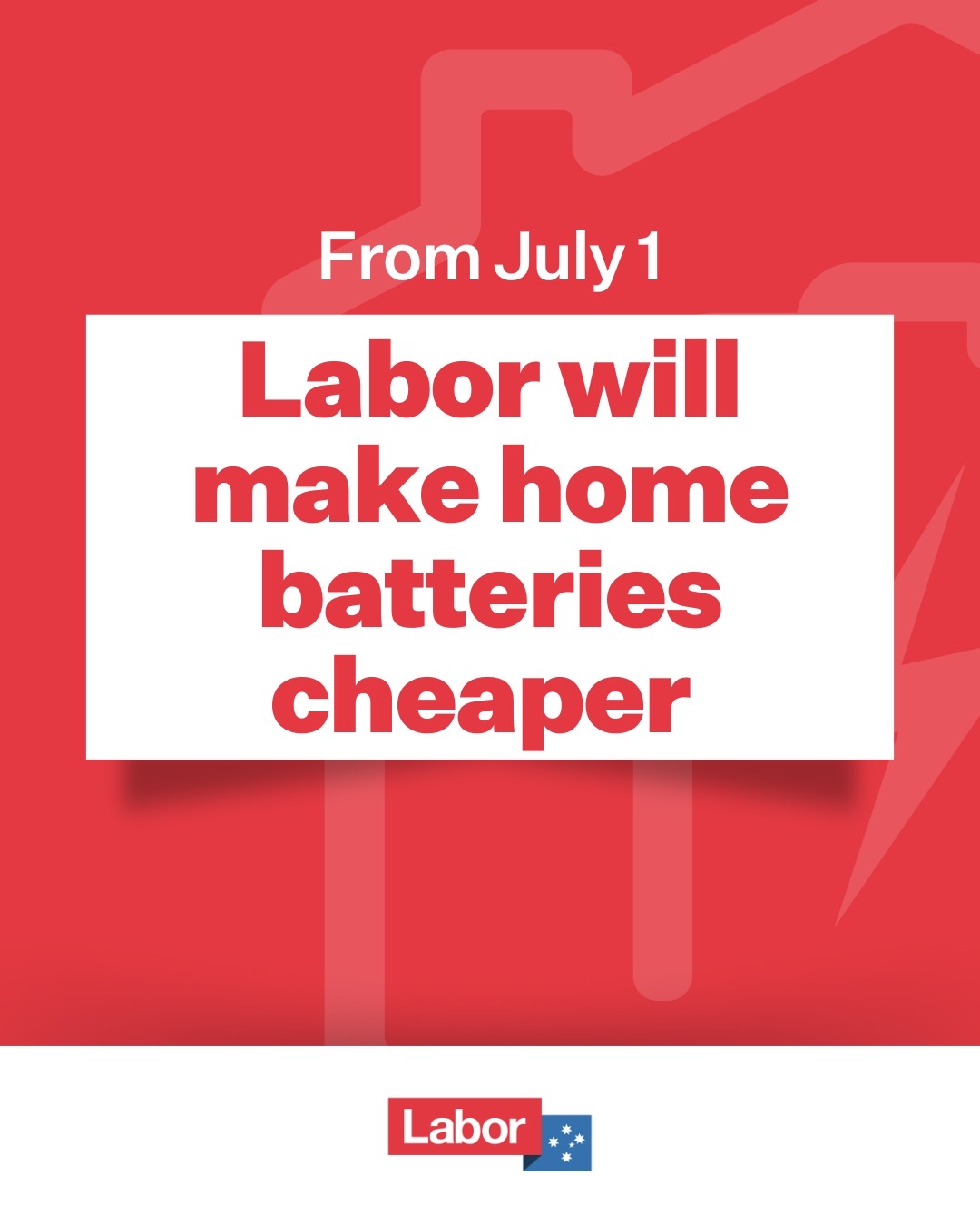 Great news! The Albanese Government's cheaper home batteries program starts soon...