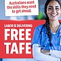 Labor is making Free TAFE permanent - helping Australians to get ahead....