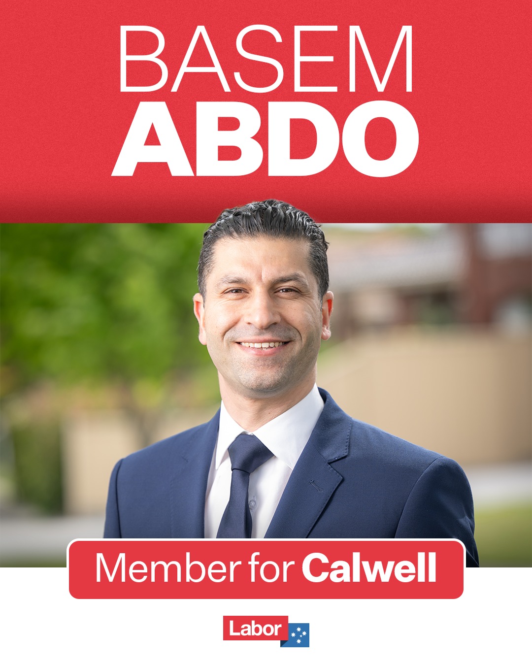 Australian Labor Party: Meet Basem Abdo, Labor’s new member for Calwell. Basem is a proud local, and a s…