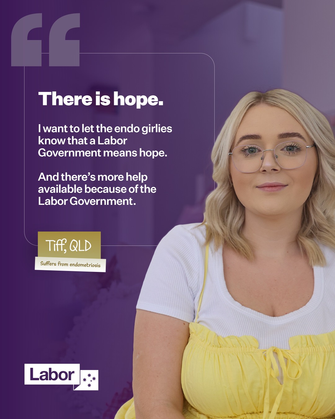 Tiff is one of the 1 in 9 Australian women with endometriosis....